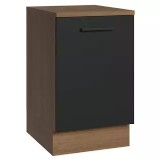 Balcão de Cozinha 50cm 1 Porta Rustic/Preto Agata Madesa em Oferta na Shopee