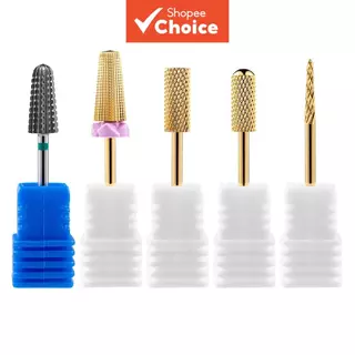 Conjunto de 5 Brocas de Carboneto de Tungstênio para Manicure e Acessórios de Lixas em Oferta na Shopee