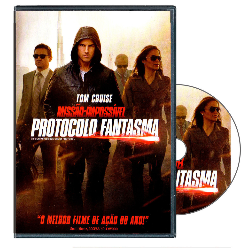 Dvd Missão Impossível 4: Protocolo Fantasma | Shopee Brasil