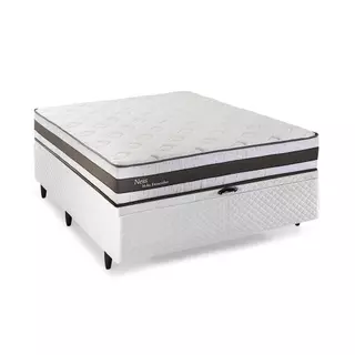Cama Baú Casal Herval Ness, Molas Ensacadas, 72x138x188 cm em Oferta na Shopee
