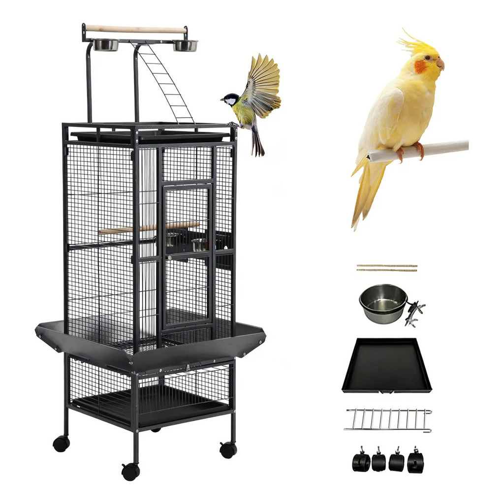 Viveiro Grande Para Calopsita Papagaio Ringneck Aves Luxo | Shopee Brasil