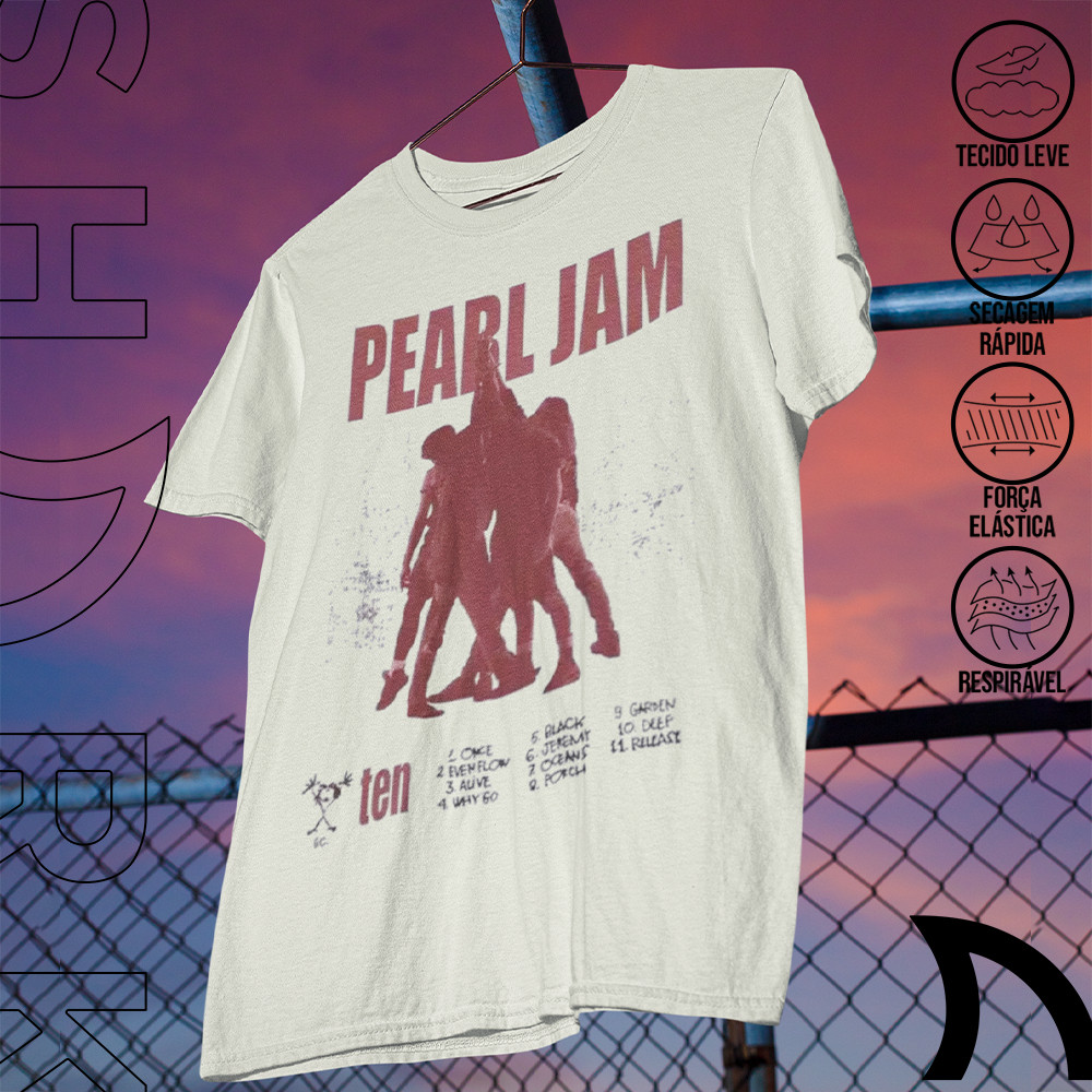 Camiseta Basica e OVERSIZED Pearl Jam Ten Dark Matter Tracklist