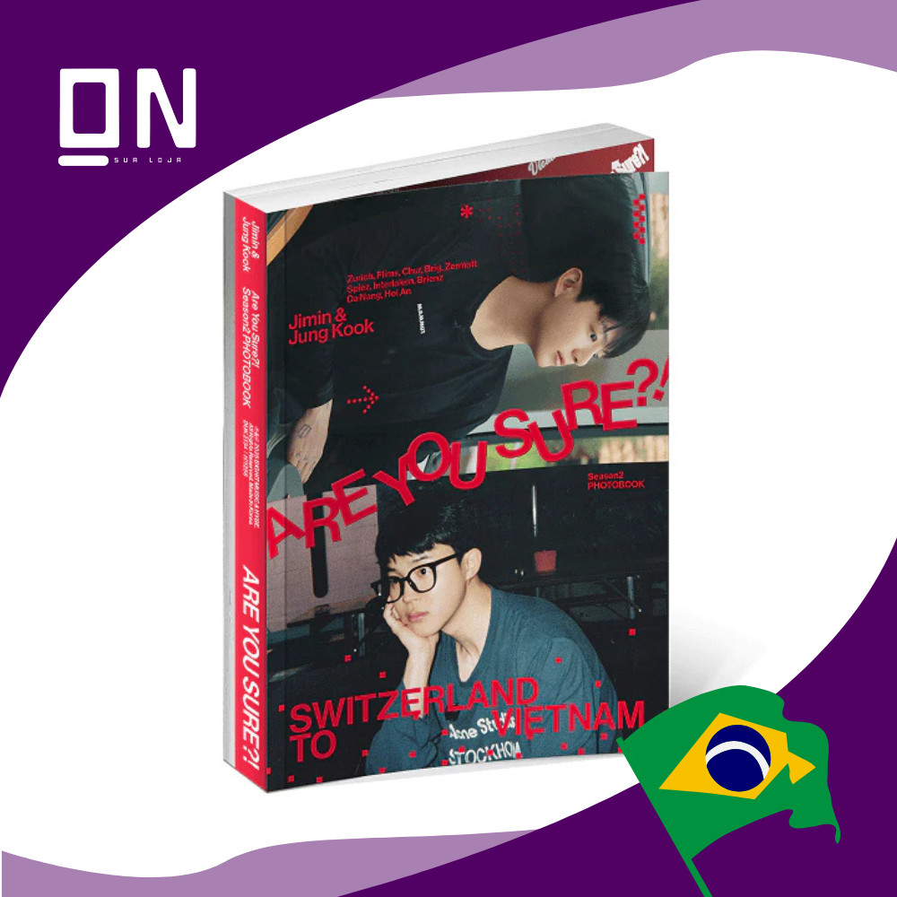 Photobook Are You Sure Season2 BTS Jimin x Jung Kook JK | Shopee