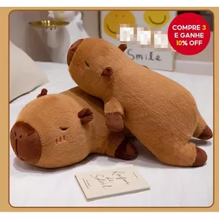 Travesseiro Longo Capivara 50-70cm Macio E Confortável Para Viagens De Gravidez Presente De Natal Meninas em Oferta na Shopee