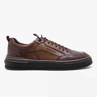 Tênis Couro Foster Marrom em Oferta na Shopee