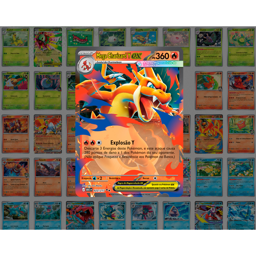 Carta Promo Pokémon Mega Charizard Y ex (022/217) | Ultra Rara ...