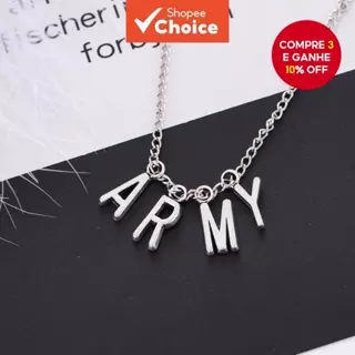 BTS Personal Model Park Jimin Moda Colar De Cartas ARMY Em Aço Inoxidável em Oferta na Shopee
