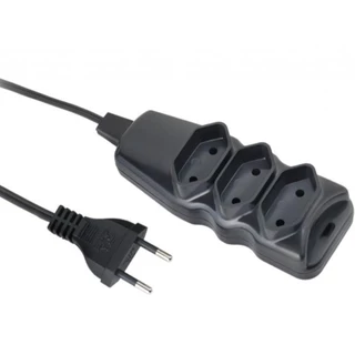 Extensão elétrica 3 metros 3 tomadas 2 x 0,75mm 10A 2P - Elgin em Oferta na Shopee