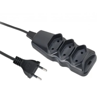 Extensão elétrica 3 metros 3 tomadas 2 x 0,75mm 10A 2P - Elgin em Oferta na Shopee