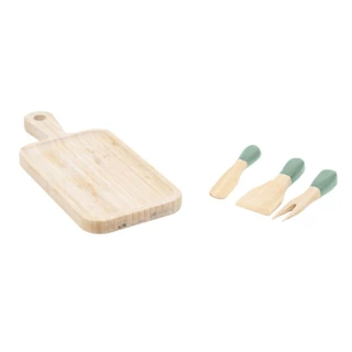 Kit Jogo de Utensílios E Tábua de Corte Em Bambu 4pç – Oikos em Oferta na Shopee