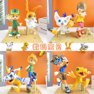 2 Pçs/Set Anime Digimon Adventure Q Versão Patamon Ishida Yamato Gabumon Yagami Taich Agumon Tailmon PVC Action Figure M em Oferta na Shopee