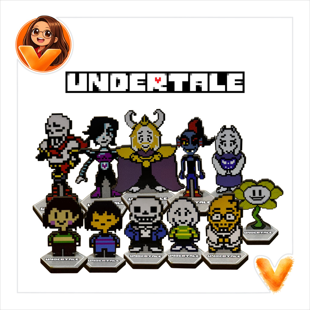 Kit Undertale Totem Display de Mesa 11 unidades | Shopee Brasil