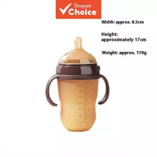 Conjunto Ultimate de Mamadeira 250ml: Alimentador de Silicone Similar ao Seio com Respiros Anti-Cólicas, Alças, Canudo, em Oferta na Shopee