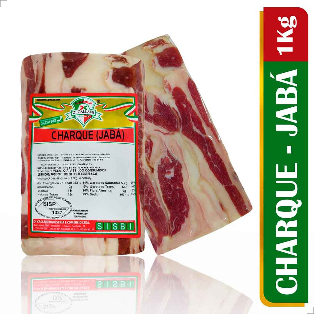 Carne Seca Jabá (Charque) 1 Kg - Di Callani | Shopee Brasil