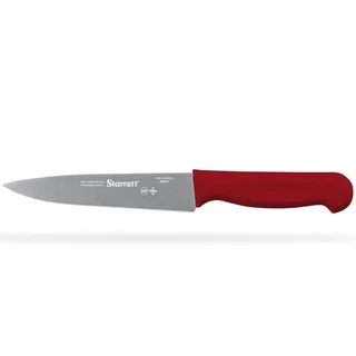 Faca para cozinha triangular estreita 6" vermelha - Starrett em Oferta na Shopee