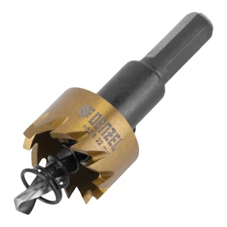 Serra copo para metal 22 mm revestimento em Nitreto de Titânio com suporte Denzel em Oferta na Shopee