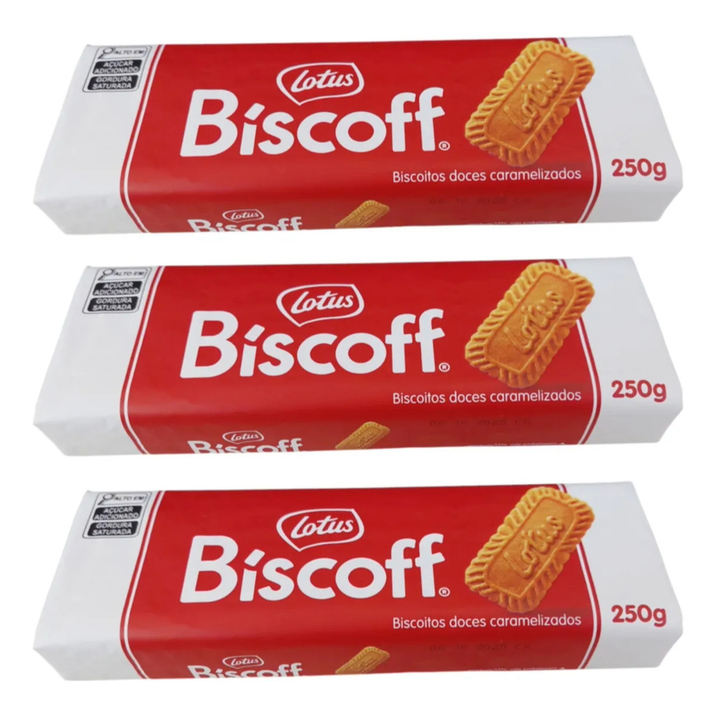 3 Pacotes Biscoito Doce Belga Caramelizado Biscoff Lotus 250g | Shopee ...