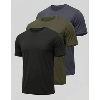 Kit 3 Camiseta Masculina Dry Proteção Solar UV50 Térmica Anti Suor Academia Esporte Basica Lisa