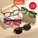 Óculos De Sol Gradiente Sunset Y2K-Tons De Casal Doces E Picantes Com Lentes Coloridas De Chá