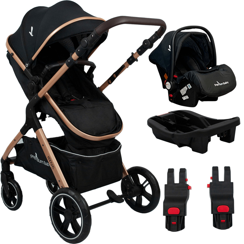 Carrinho de Bebe Premium Baby Kansas Bebe Conforto Base Gold | Shopee ...