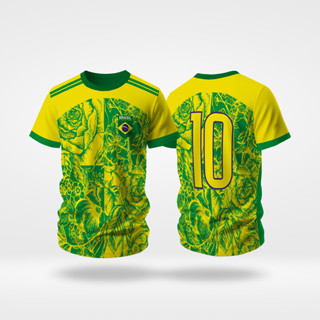 Camisa do Brasil Seleção Brasileira Camiseta Futebol Torcedor MODELO  3 em Oferta na Shopee