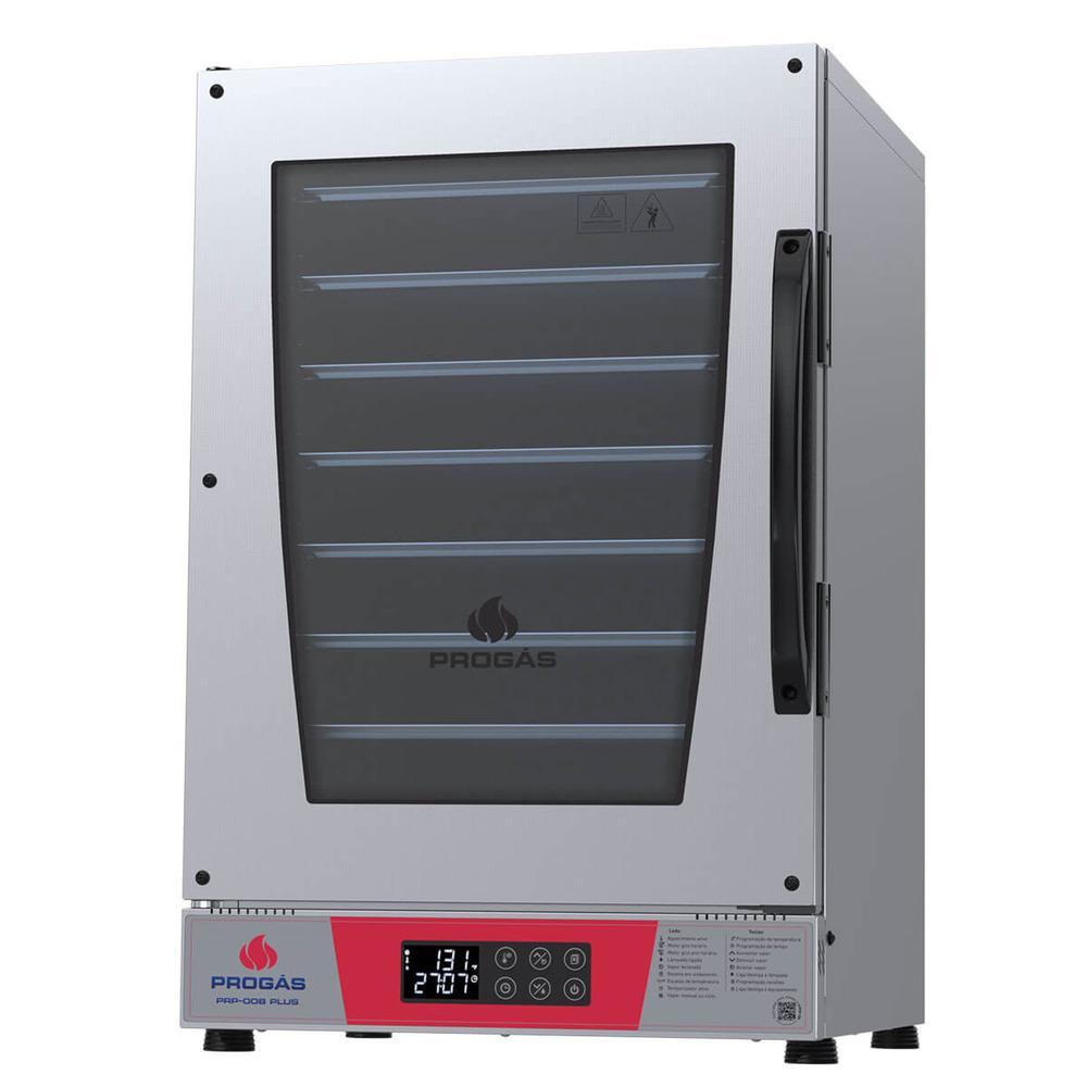 Forno Turbo Elétrico Progás Prp-008 Plus Vermelho 8 Esteiras