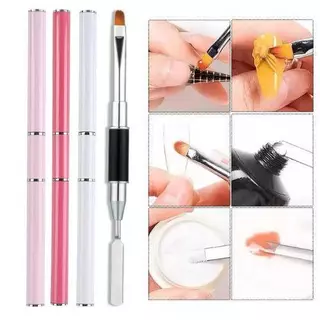 Kit 4 Pçs Pincel Polygel 2 Em 1 Espátula Pincel Gel Unhas Porcelana em Oferta na Shopee