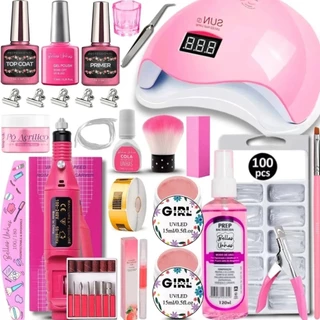 Kit Para Unhas Gel Alongamentos Cabine Lixadeira Completo Envio Imediato em Oferta na Shopee