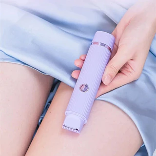 Depilador Eletrico Feminino Recarregável Removedor De Pelos Navalha Dupla em Oferta na Shopee