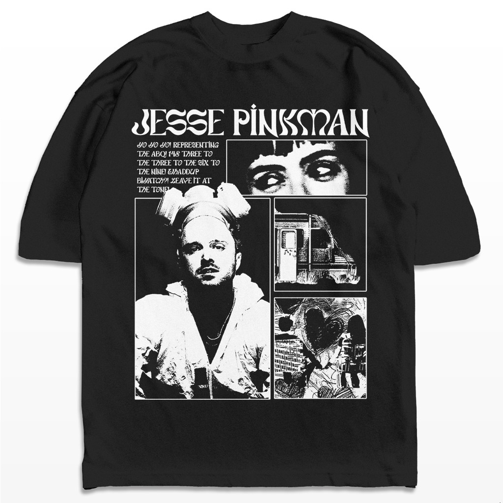 Jesse Pinkmanページ　MOB無地黒追加 camisa jesse pinkman em Promoção na Shopee Brasil 2026