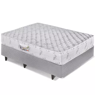 Cama Box Casal Herval Cannes, Espuma D33, 64x138x188 cm em Oferta na Shopee