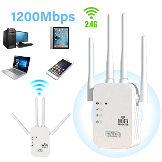 Repetidor WiFi 300Mbps 4 Antenas Amplificador de Sinal Wireless