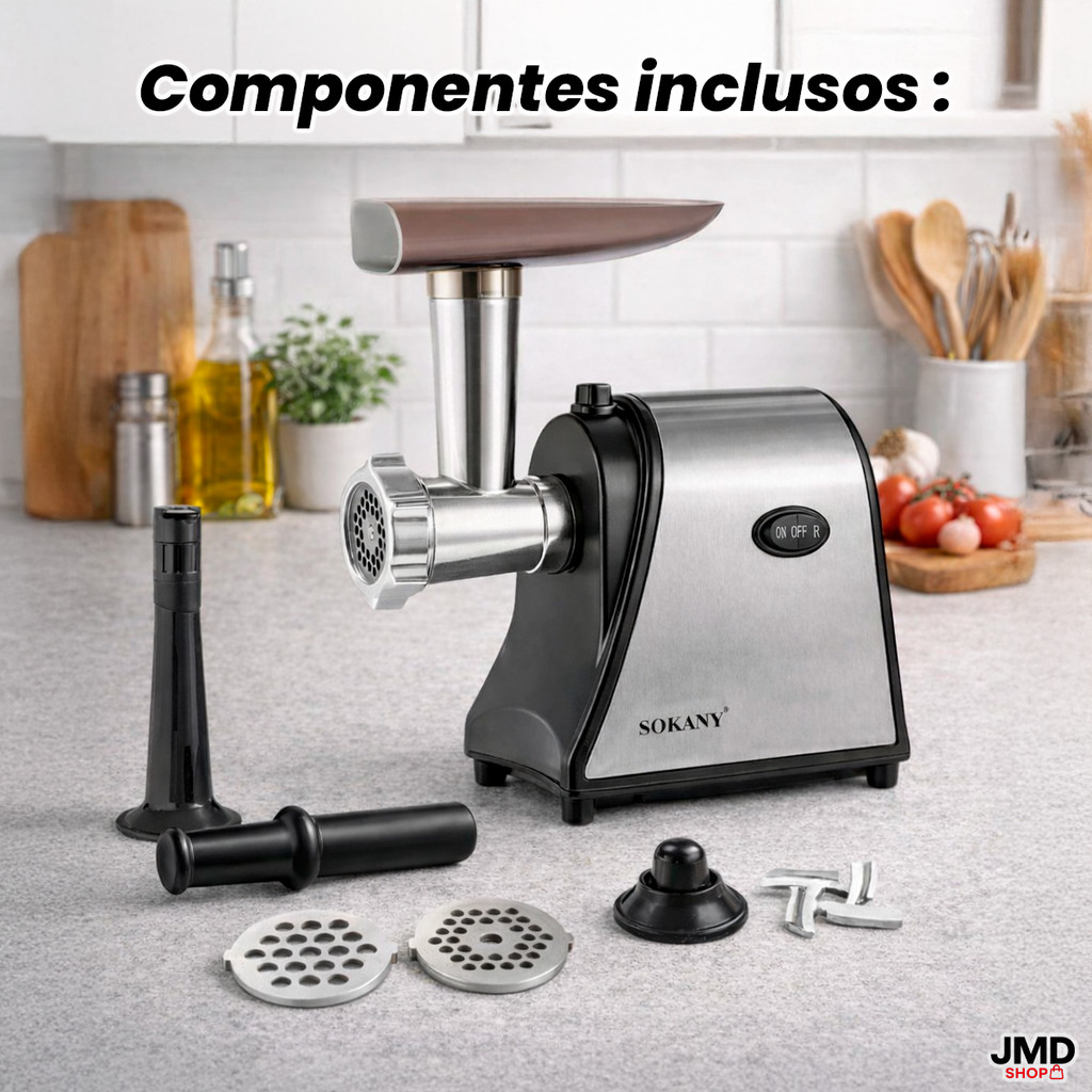 Moedor de Carne Elétrico Máquina para Carne Hambúrguer e Kib