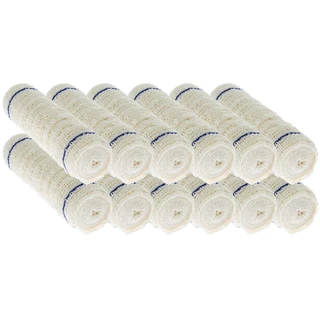 60x Rolos Ataduras de Crepom 12cm x 1,8m Faixa Elástica 13 fios Nobre Curativo Crepe Bandagem Anvisa
