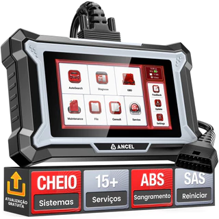 Scanner OBD2 ANCEL DS200 Para ABS, SRS, Transmissão, Diagnóstico De Todos Os Sistemas, 15+ Reiniciar A/F, Português em Oferta na Shopee