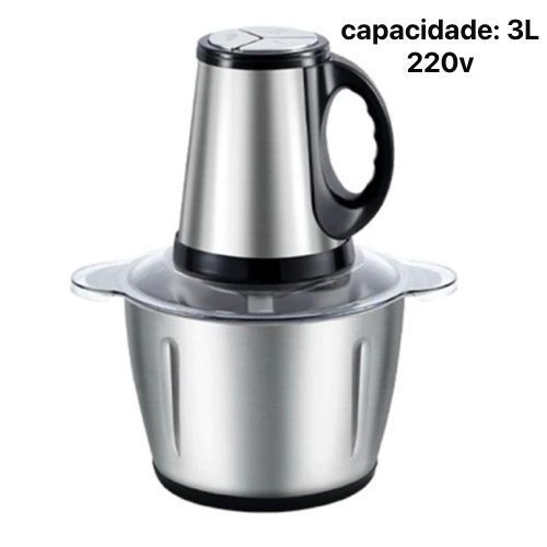Moedor Elétrico COM ALÇA 220V 3 LITROS Legumes Triturador Ca