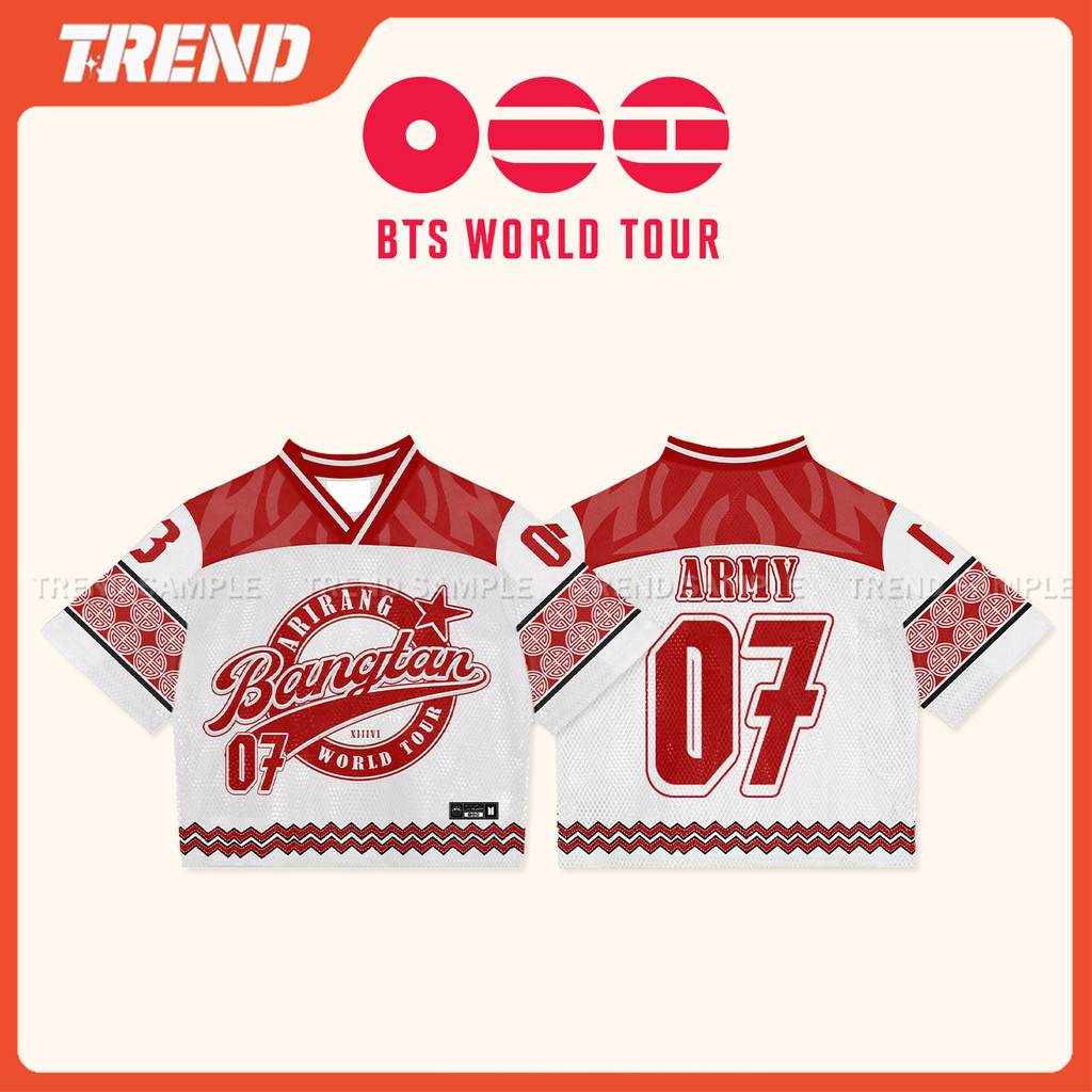 2026 BANGTAN WORLD TOUR ARIRANG Merch Jersey Camiseta Vintage Plus