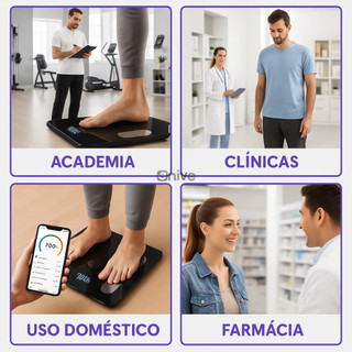 Balança Bioimpedância Digital Profissional via Bluethooth — foto 3 — Achou Levou Brasil