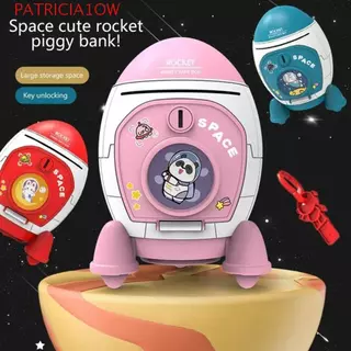 PATRICIA1OW Rocket Piggy Bank , Caixa Segura Eletrônica De Grande Capacidade Com Impressão Digital , Durável em Oferta na Shopee