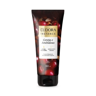 Eudora Instance Creme Hidratante Desodorante Corporal Cereja e Amêndoas 180ml em Oferta na Shopee