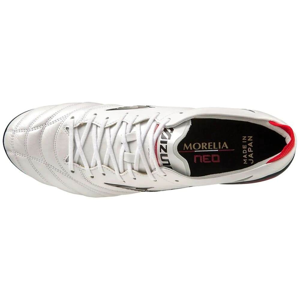 Chuteira Mizuno Campo Morelia Neo IV Japan Trava Mista Branca