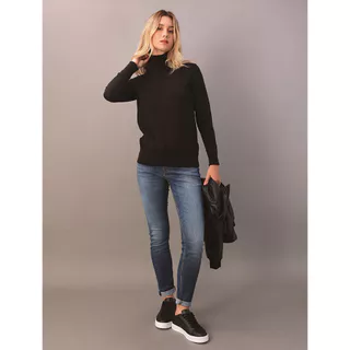 Tricot Feminino Gola Alta Calvin Klein Jeans - Preto em Oferta na Shopee