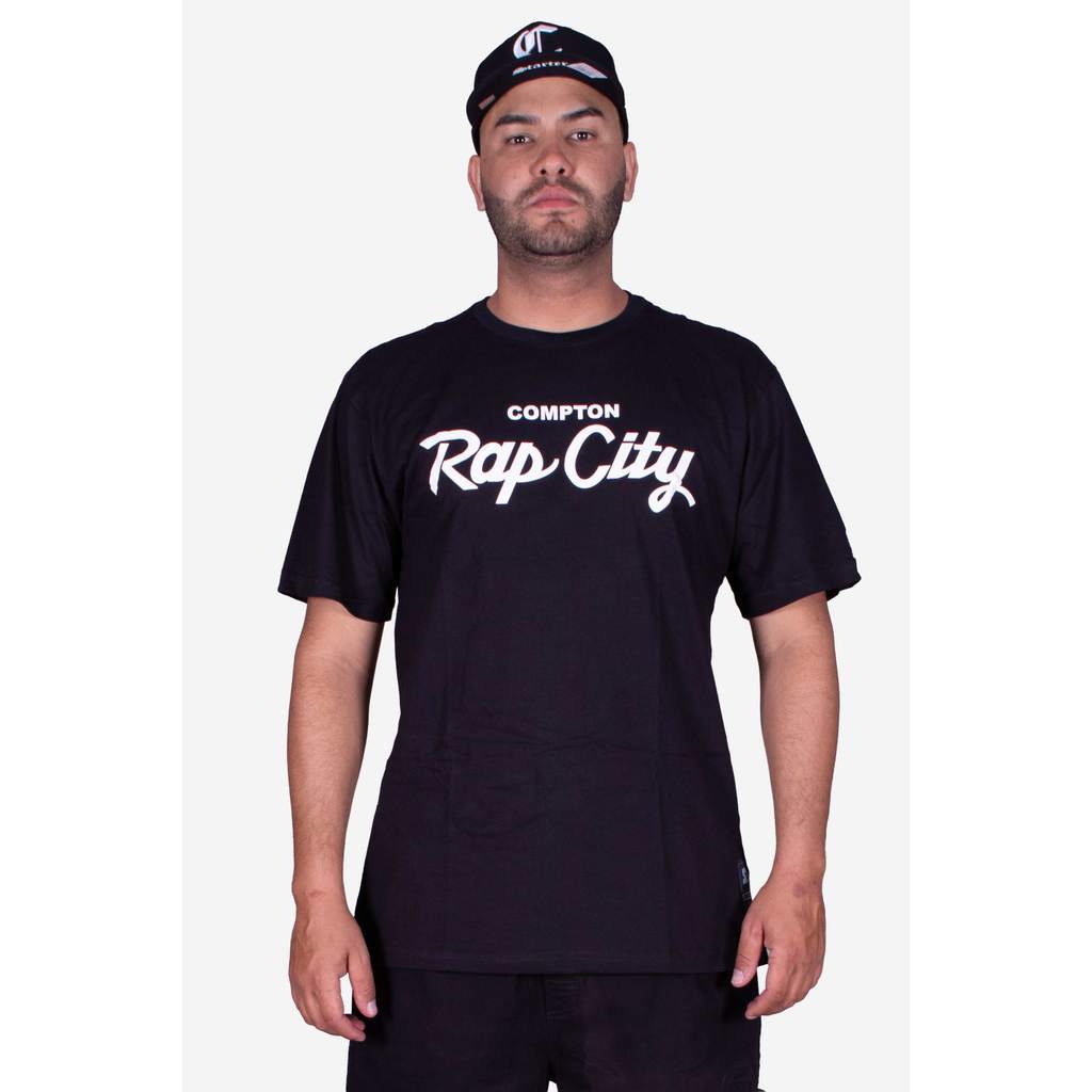 Camiseta Collab Starter x Compton Rap City Preta | Shopee Brasil