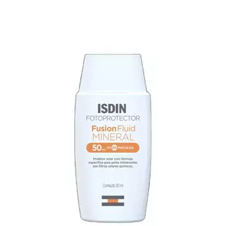 ISDIN Fotoprotector Fusion Fluid Mineral FPS 50 - Protetor Solar Facial 50ml em Oferta na Shopee