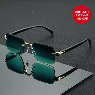 Óculos Quadrados Chanfrados Sem Moldura , Retrô Multicoloridos Para Fotografia De Festa , Acessório De Declaração De Mod em Oferta na Shopee