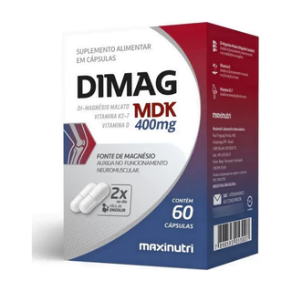 Dimag MDK 400mg Suplemento Alimentar 60 Cápsulas Maxinutri em Oferta na Shopee