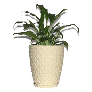 Vaso Polietileno para Plantas Jardim Sala Luxo Coluna Bojo Diamante 1 Bege em Oferta na Shopee