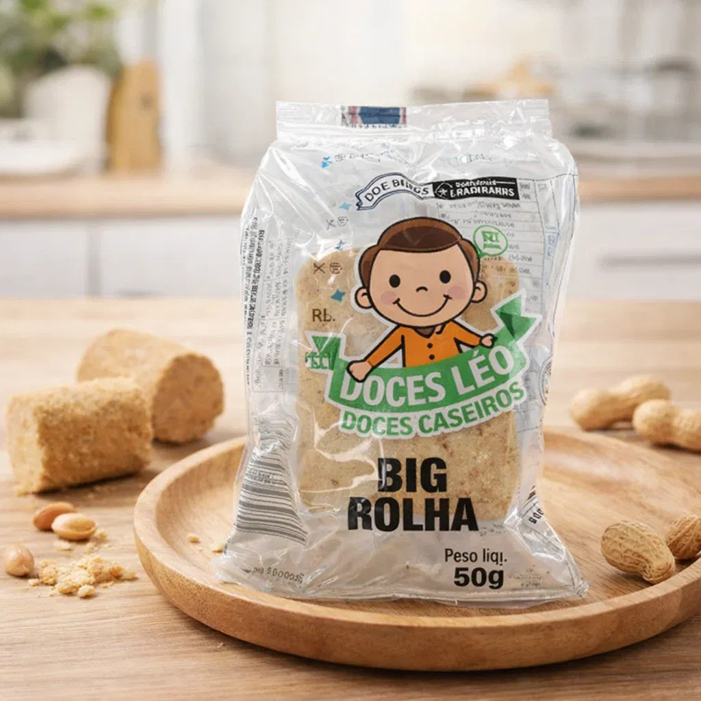 Kit Paçoca Big Rolha 50g Cada Doces Léo | Paçoca Artesanal | Shopee Brasil