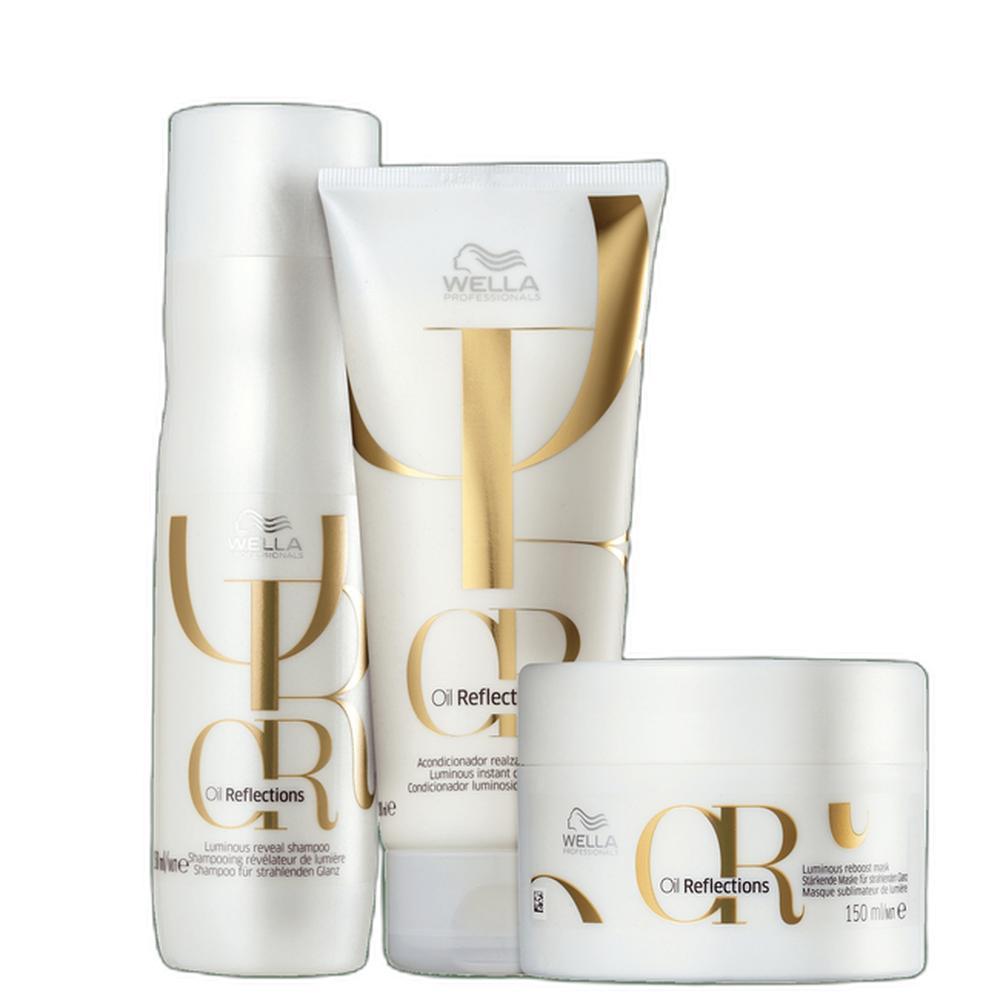Kit Wella Professionals Oil Reflections Tratamento (3 Produtos ...