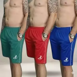 Kit 3 Bermudas short Masculino De Academia Casual De Academia Chimpa Dri Fit Com Ziper Nos Bolso E Bolso Traseiro